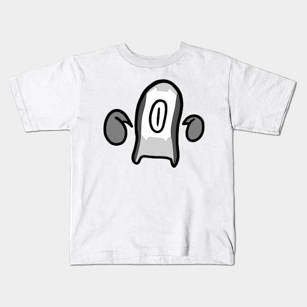 One eye monster grey Kids T-Shirt by FzyXtion